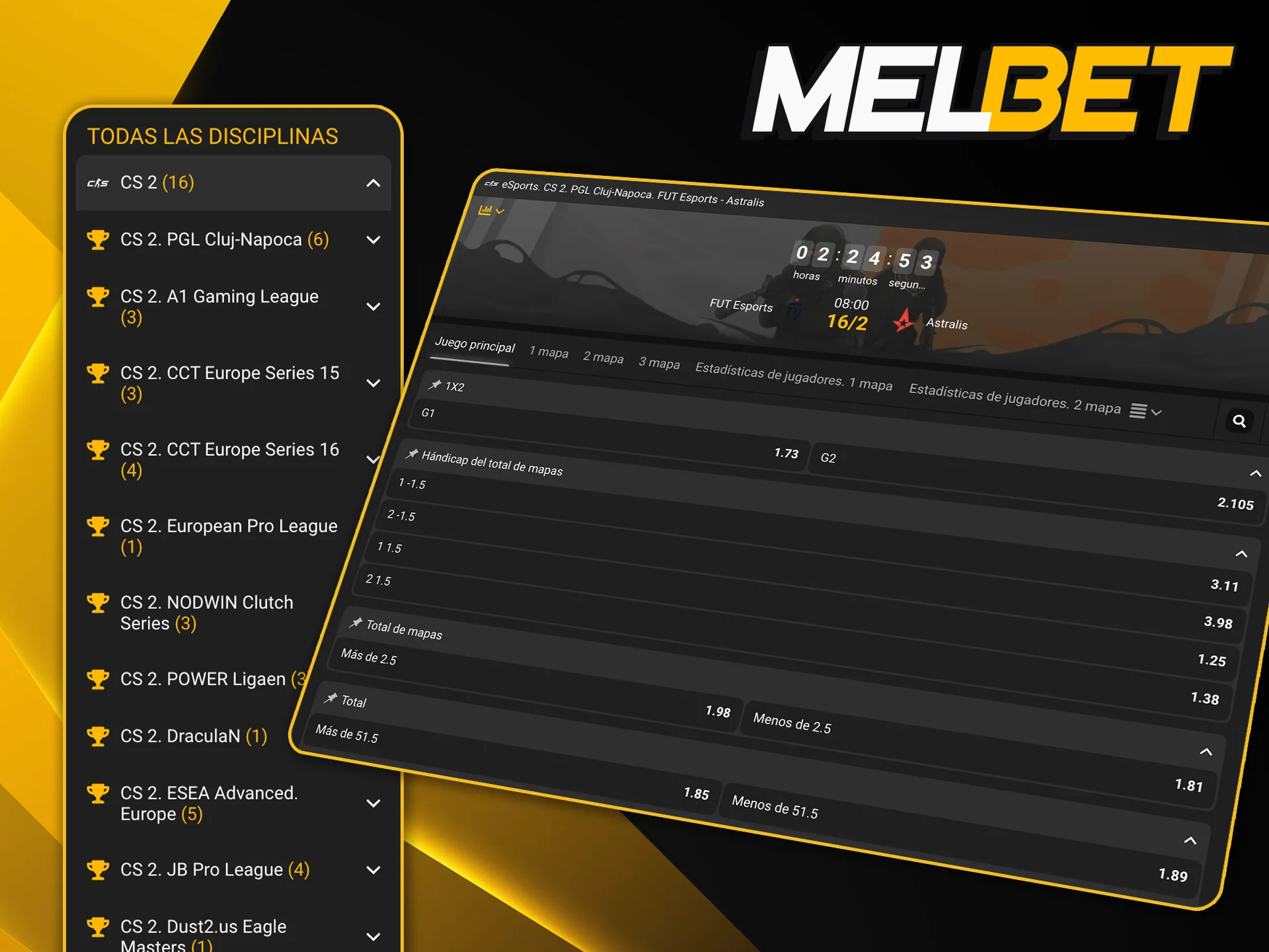 Apostá en Counter-Strike 2 a través de Melbet y aprovechá las mejores cuotas en los torneos más importantes de shooters.