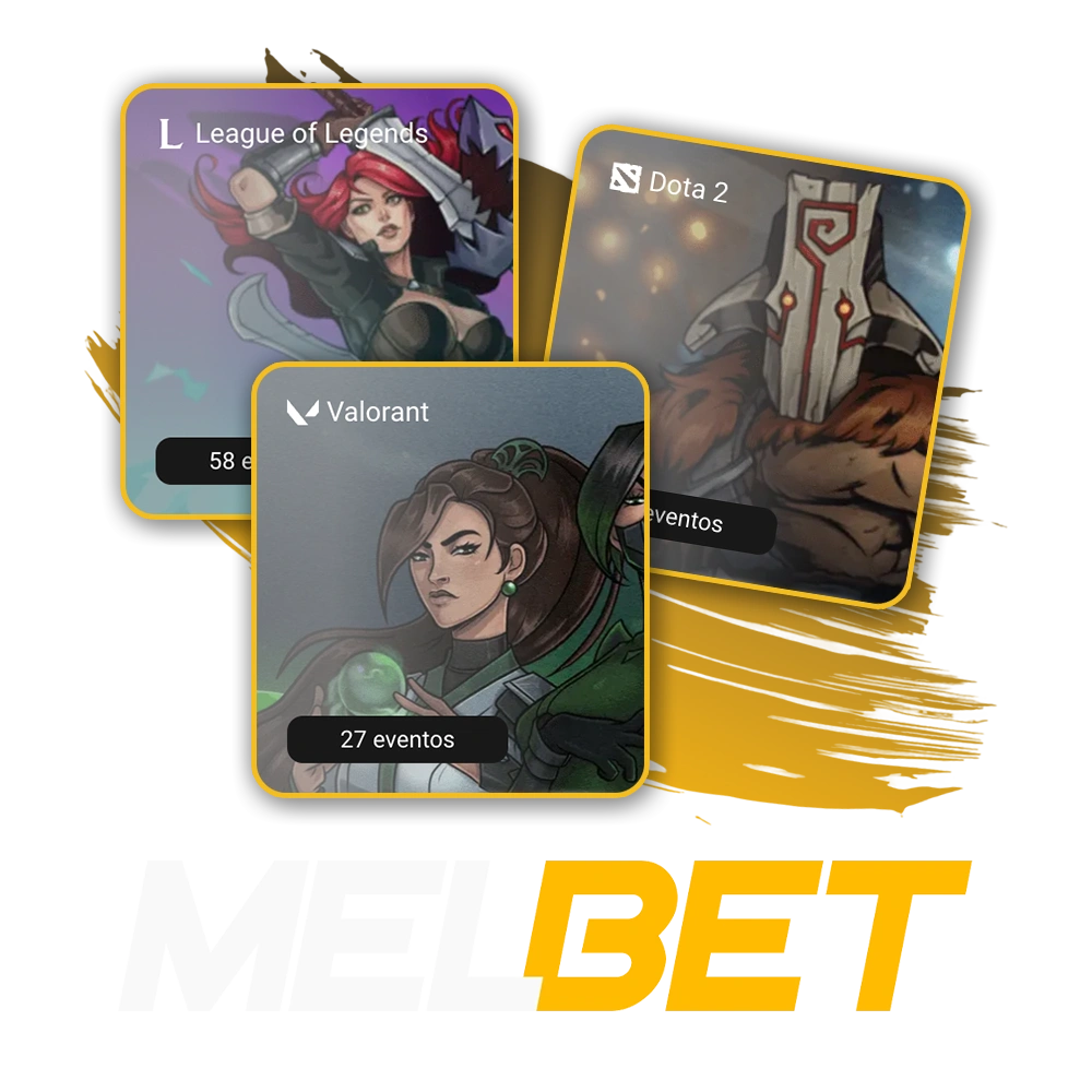 Ingresá al panel principal de eSports en Melbet para explorar los mercados de videojuegos competitivos.