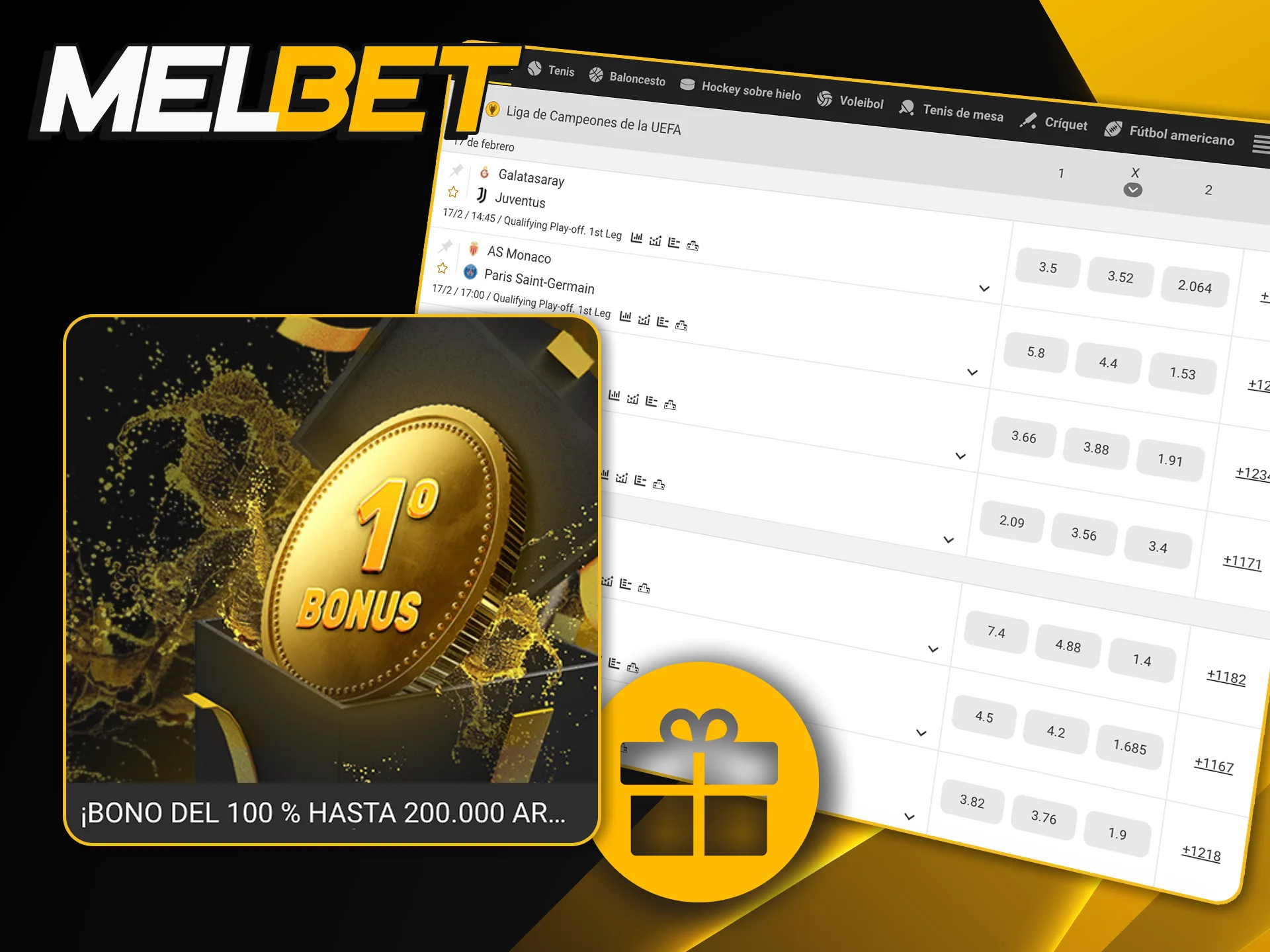 Reclamá tu bono inicial en Melbet Argentina y usalo en los partidos de la Liga Profesional o ligas europeas.