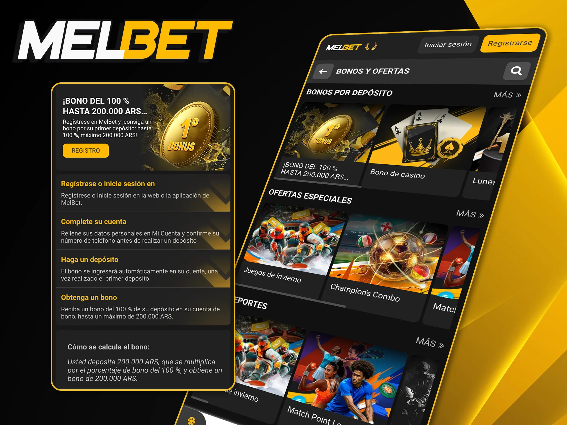 Conocé las promociones exclusivas que podés activar al registrarte desde la aplicación Melbet para iOS.