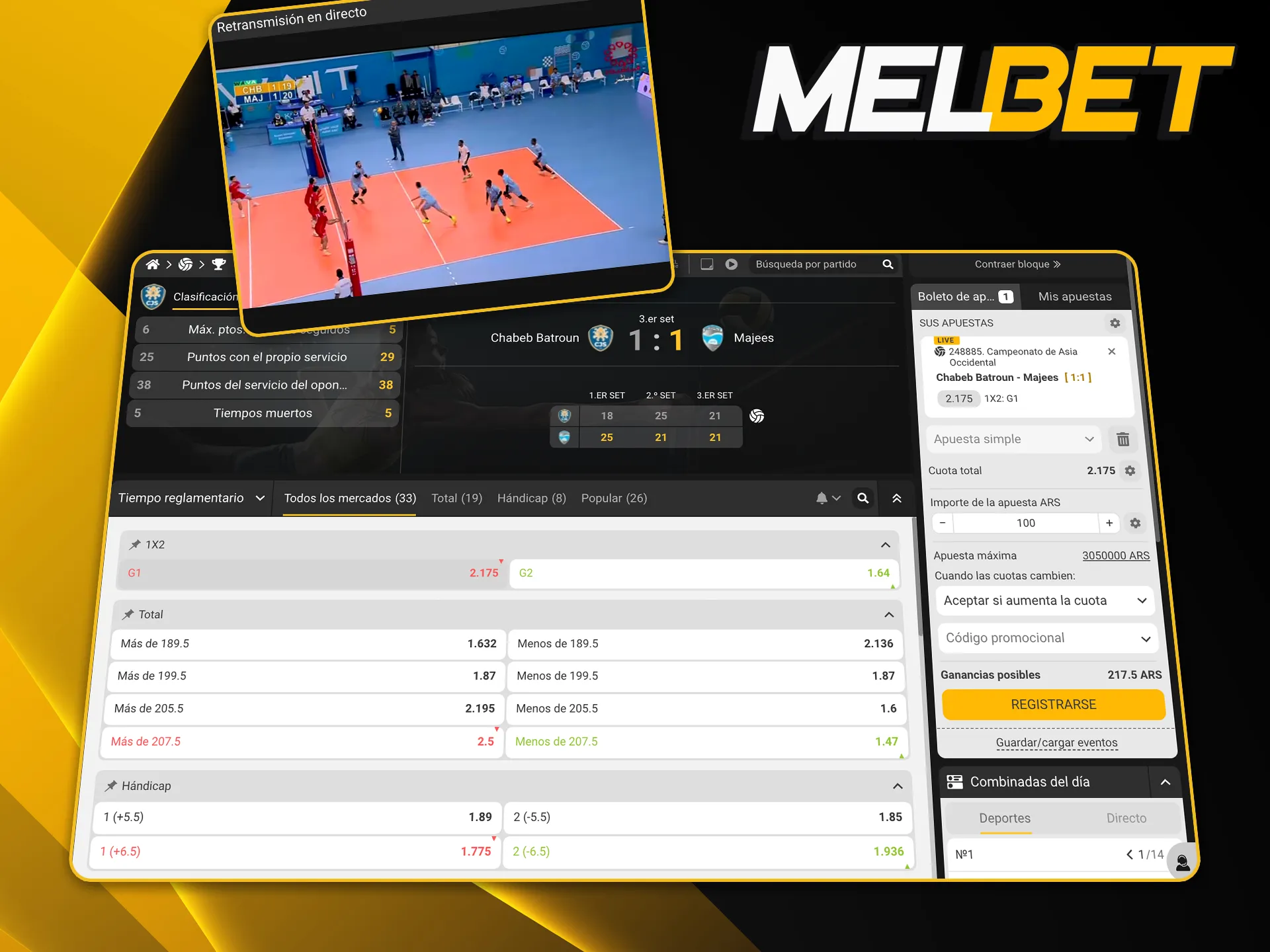 Plataforma de seguimiento en directo con estadísticas actualizadas para tus jugadas en tiempo real.