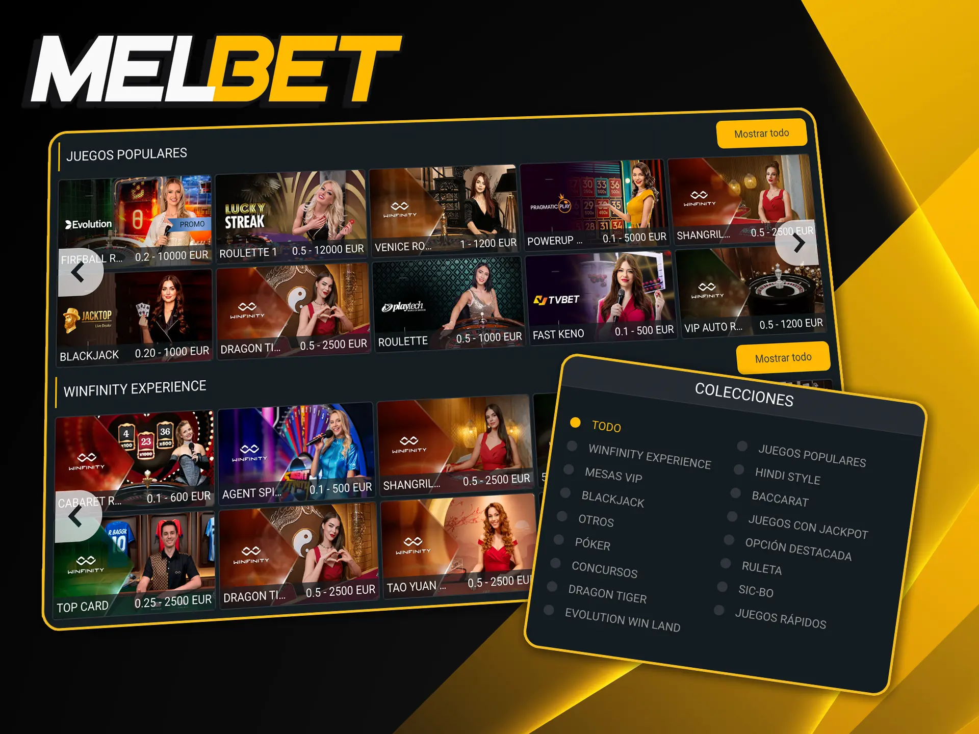 Viví la experiencia de un casino real con transmisiones en HD y crupieres profesionales en Melbet.