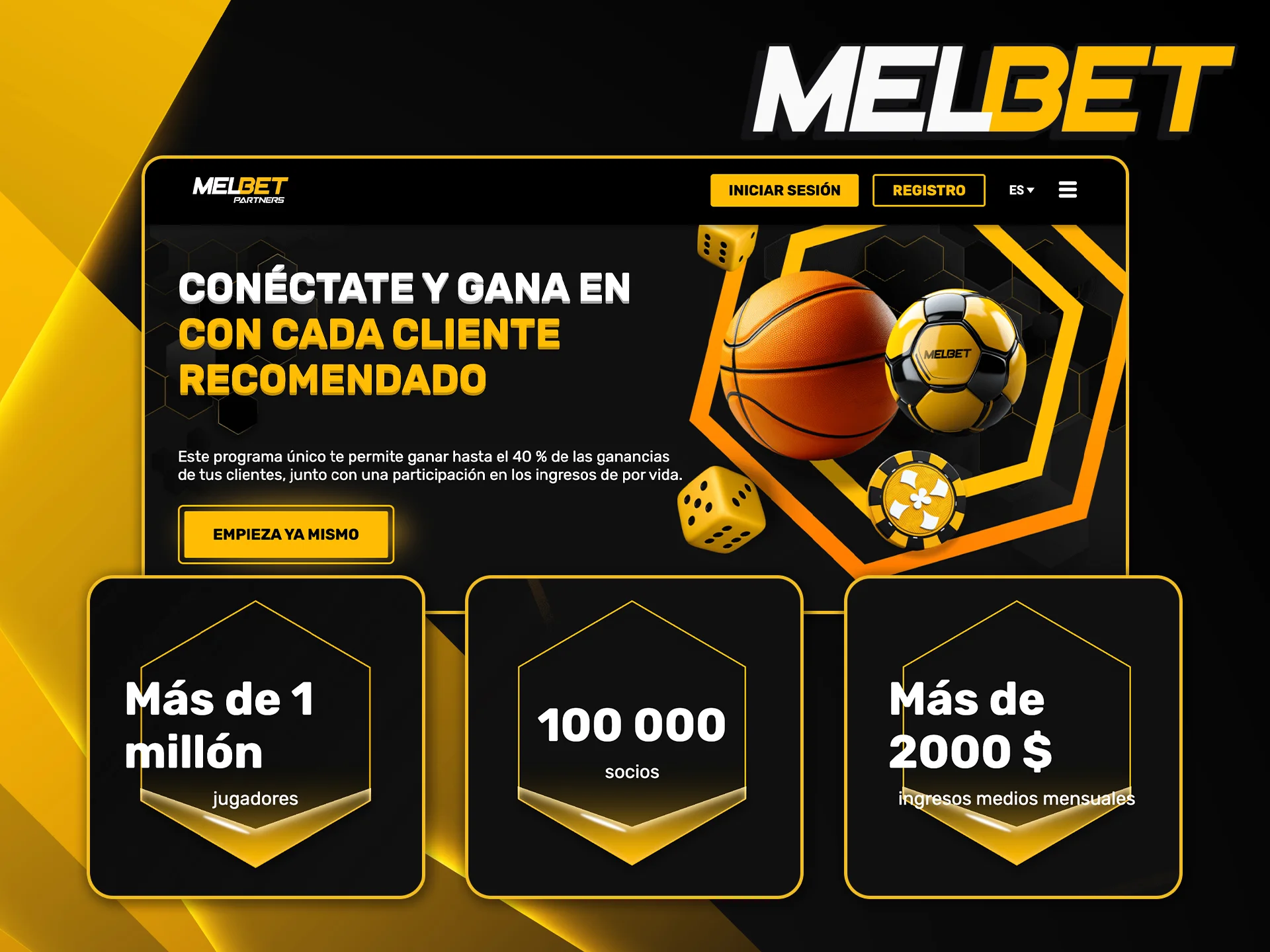 Información sobre cómo asociarte a Melbet para generar comisiones promocionando la plataforma.