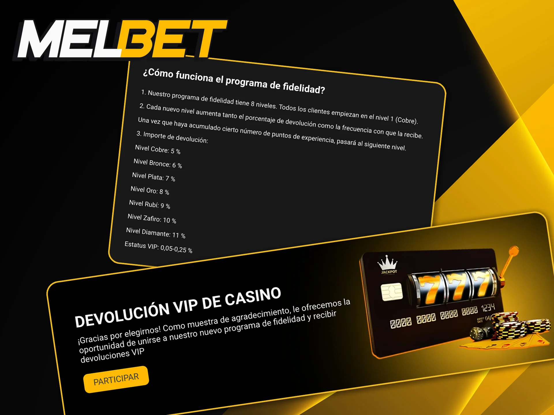Beneficios exclusivos, cashback y atención personalizada para los miembros del club de fidelidad de Melbet.