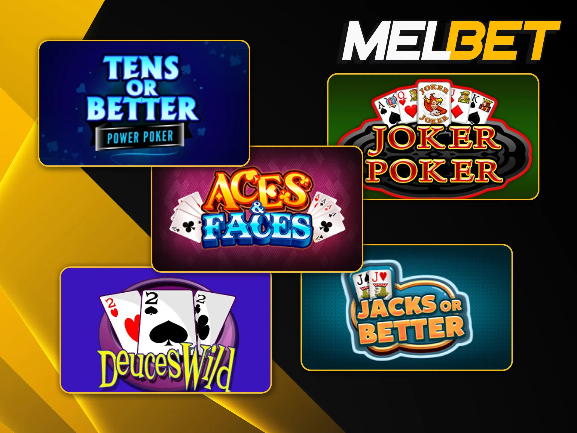 Combiná azar y estrategia en las diferentes versiones de póker digital que ofrece Melbet.