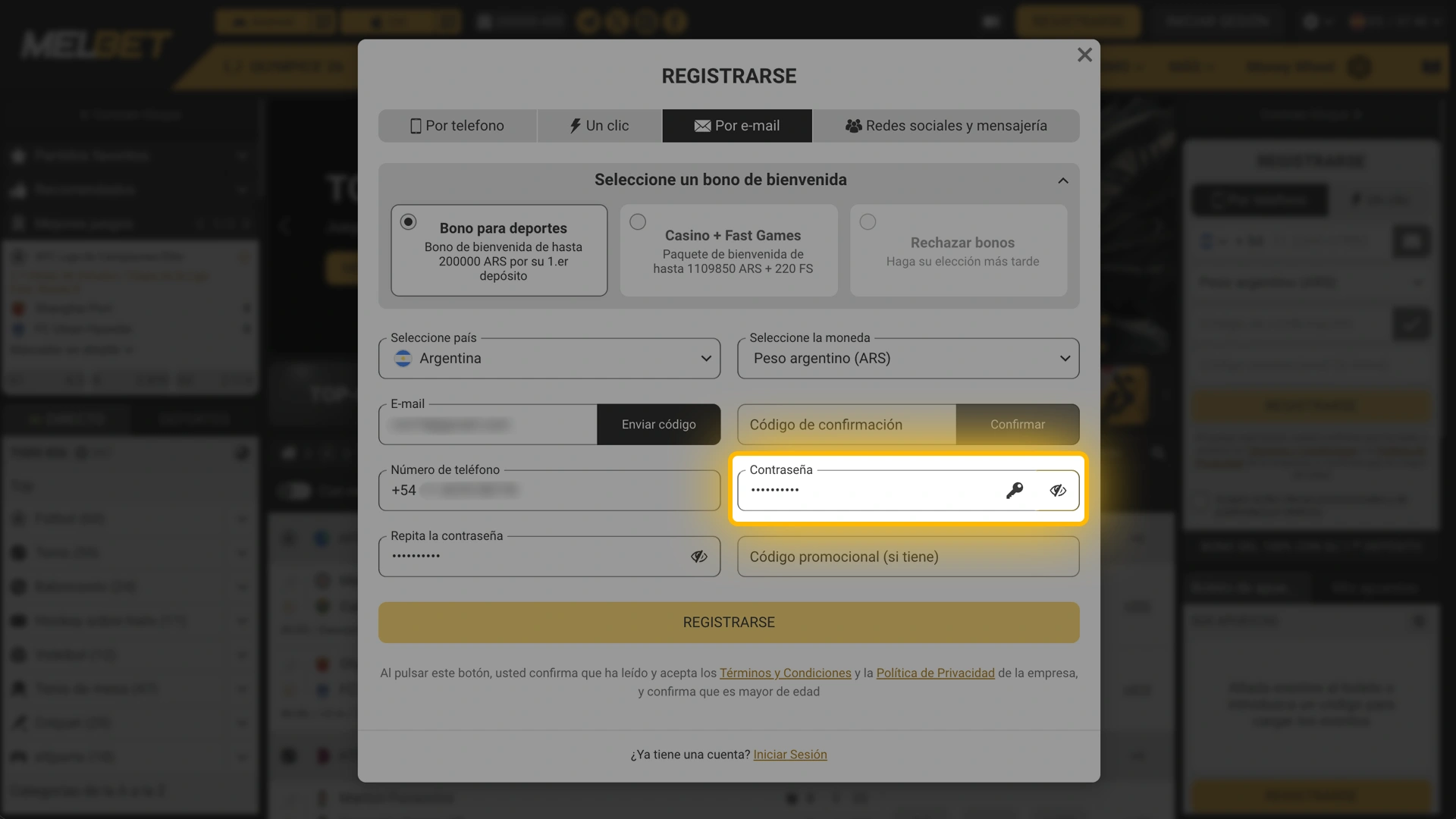 Validá las condiciones legales y la mayoría de edad requerida para apostar en Melbet.