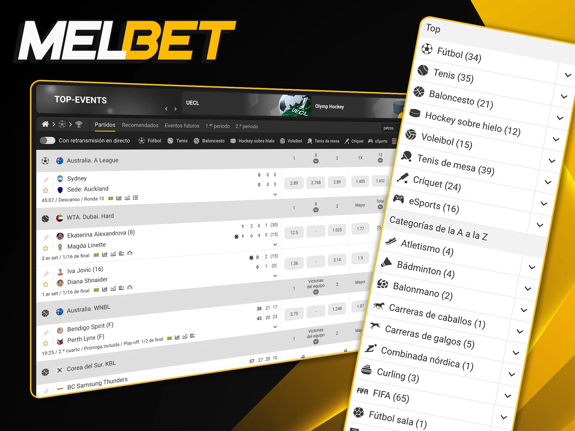 Explorá la magnitud de la oferta de Melbet, cubriendo desde torneos locales hasta las competiciones más exóticas.