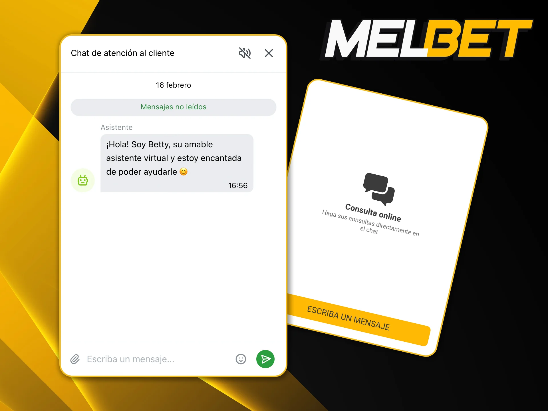 Iniciá una conversación en tiempo real con el equipo de Melbet para obtener respuestas rápidas.