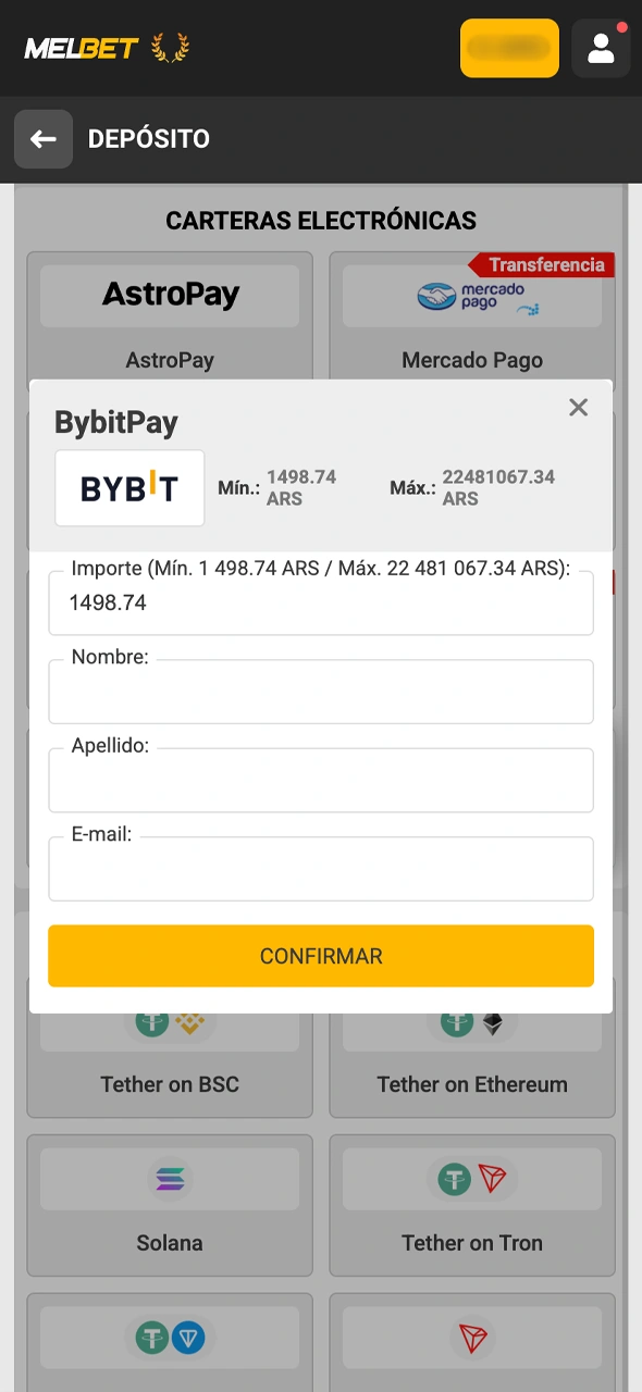 Cargá saldo en tu cuenta de Melbet usando métodos de pago locales en ARS.