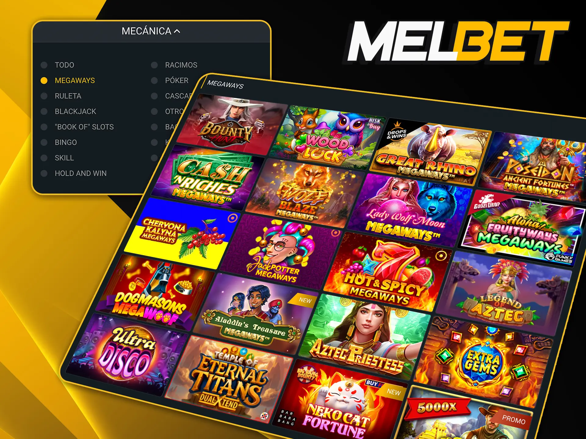 Jugá en las slots Megaways de Melbet con miles de formas distintas de ganar en cada giro.